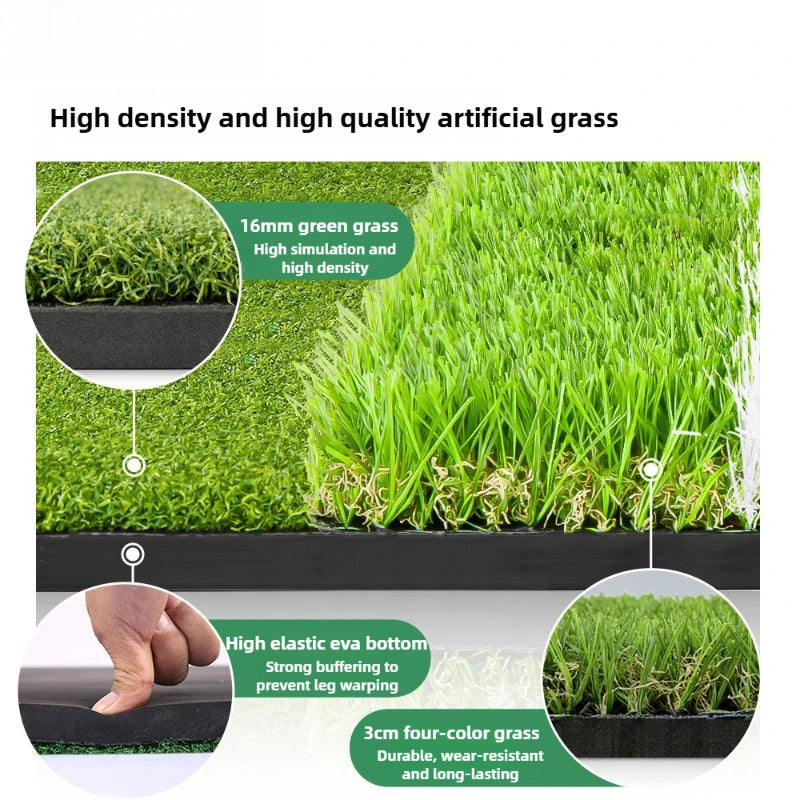 PGM Golf Strike Mat 1.2x1.5m - Alignment Guide Swing Pad