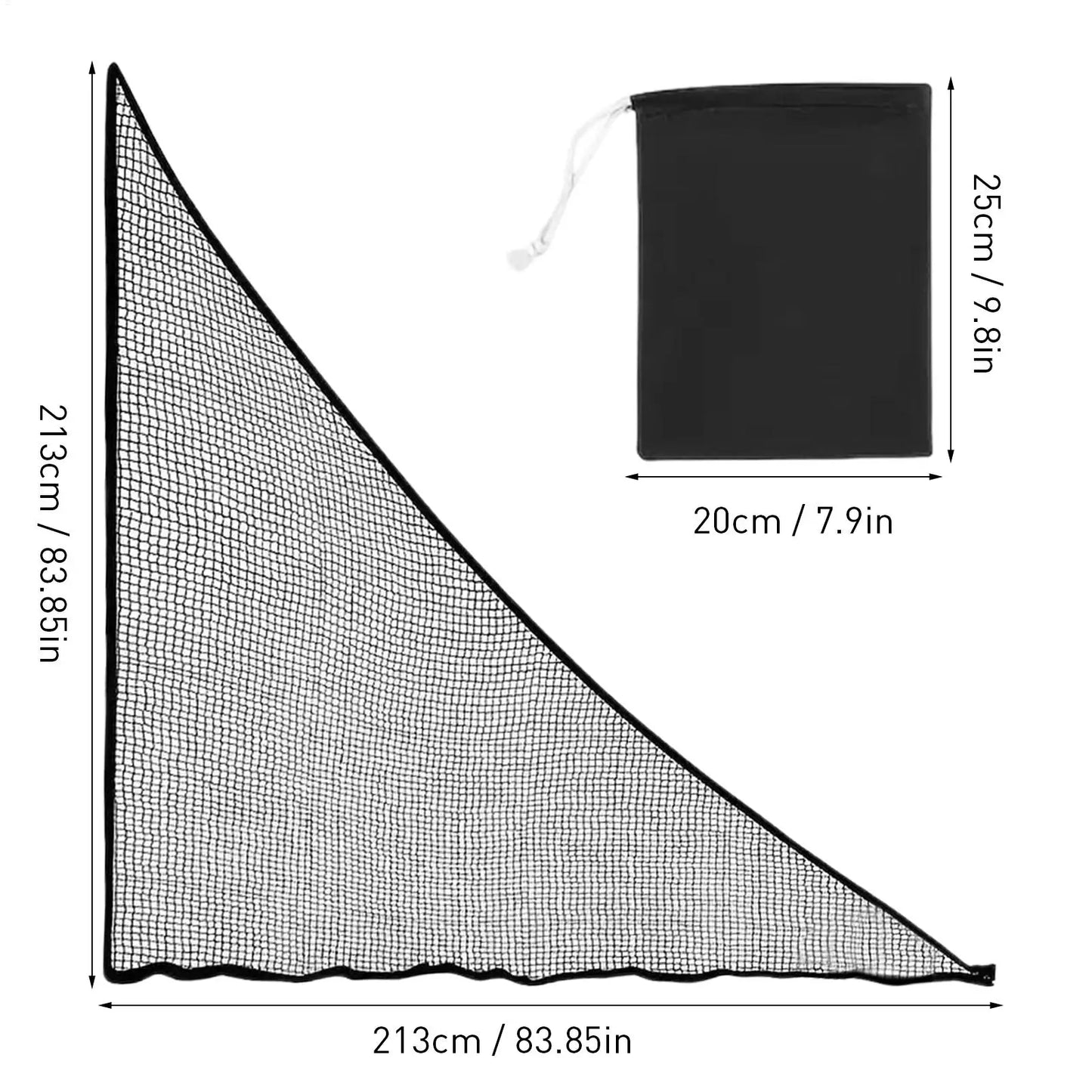 Heavy-Duty Golf Hitting Net 7x7ft - Professional Practice Net