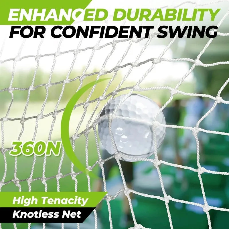 Portable Golf Practice Net with Hitting Mat - Complete Training Set
